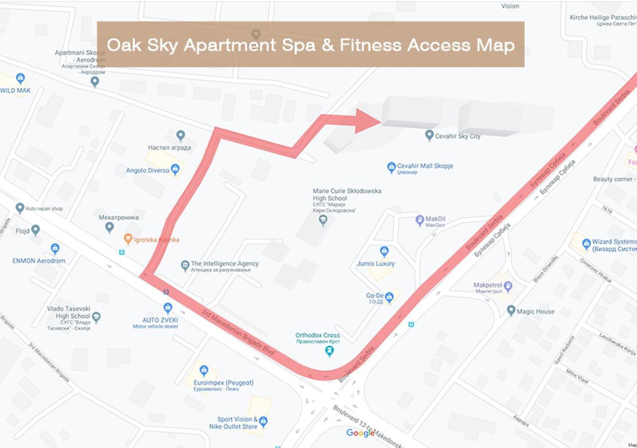 Oak Sky Apartment Spa & Fitness Skopje Exterior photo